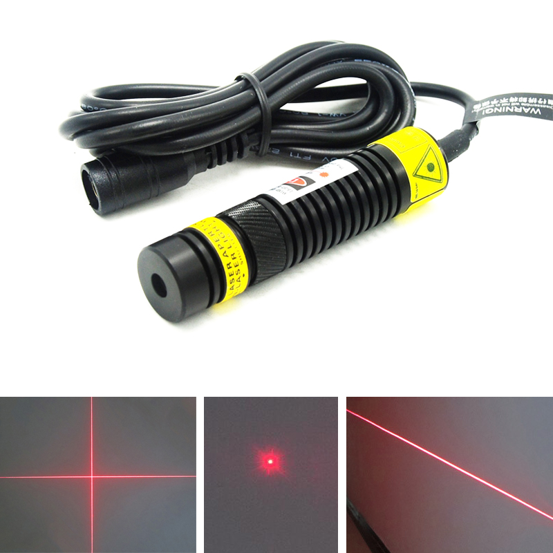 Industrial Laser Module - Módulo láser rojo punto/línea/cruzado 650nm 50mW