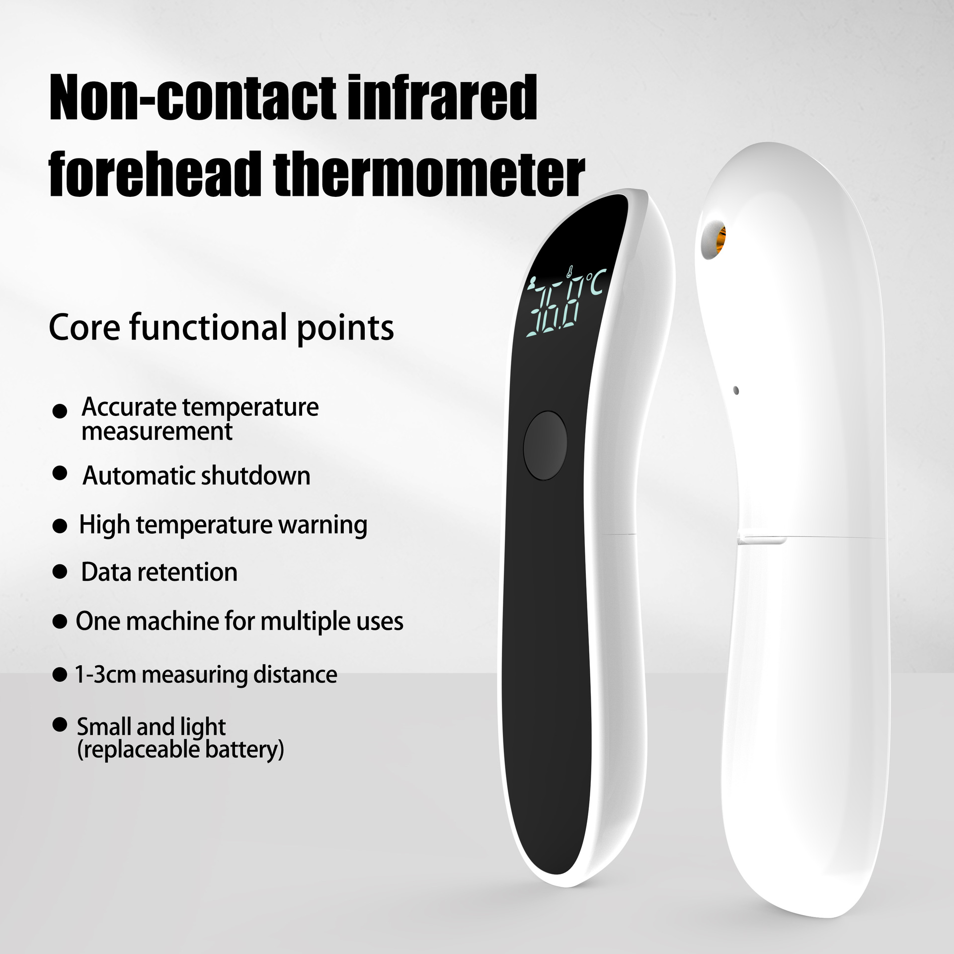 Industrial Laser Thermometer - Termómetro infrarrojo para fiebre, termómetro médico