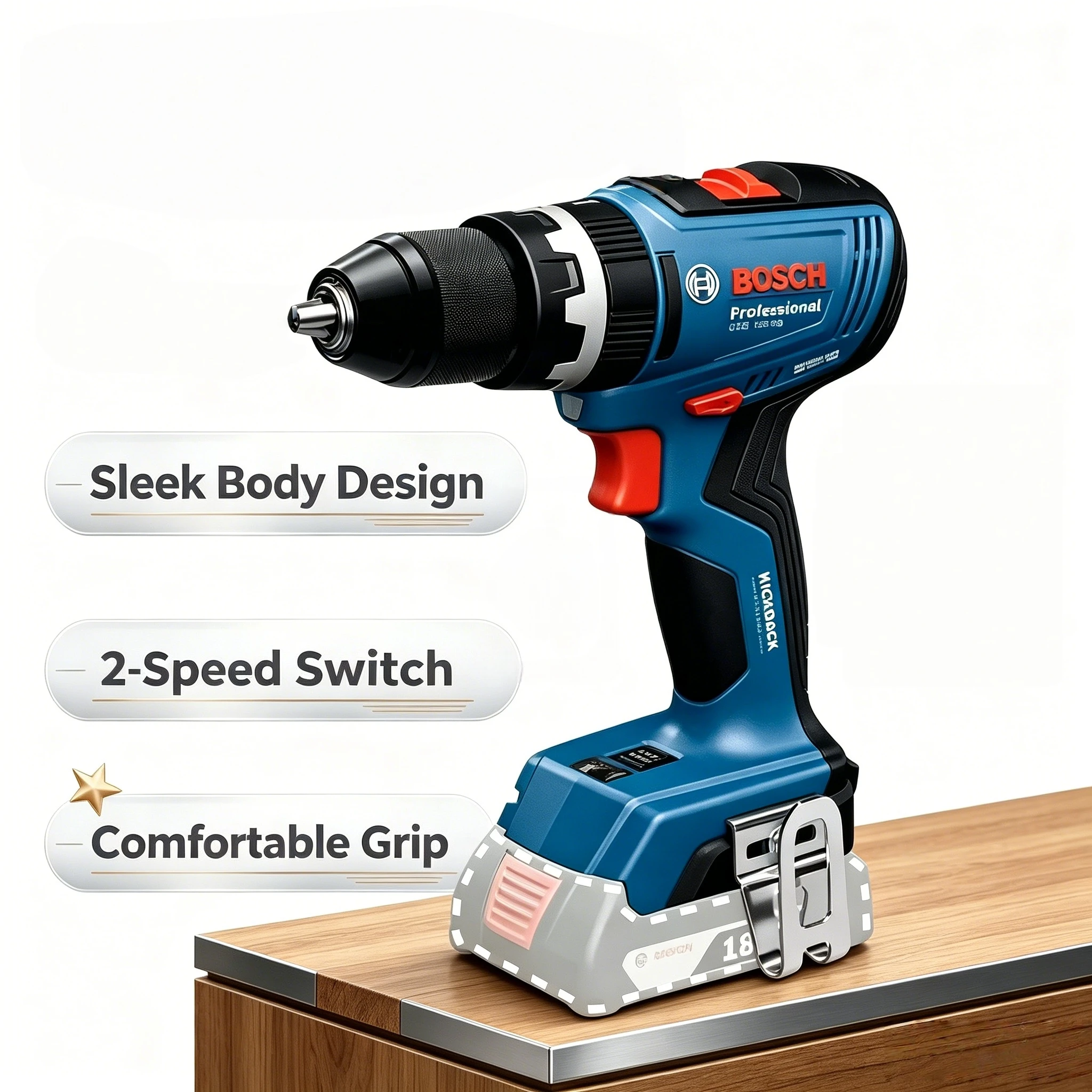 Bosch Drill Gsb 18V - Taladros Eléctricos Compactos Bosch GSR 18V-65,