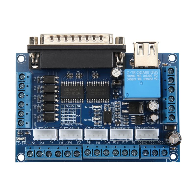Breakout Board Mach3 - Placa Controladora AT05 para Máquina de