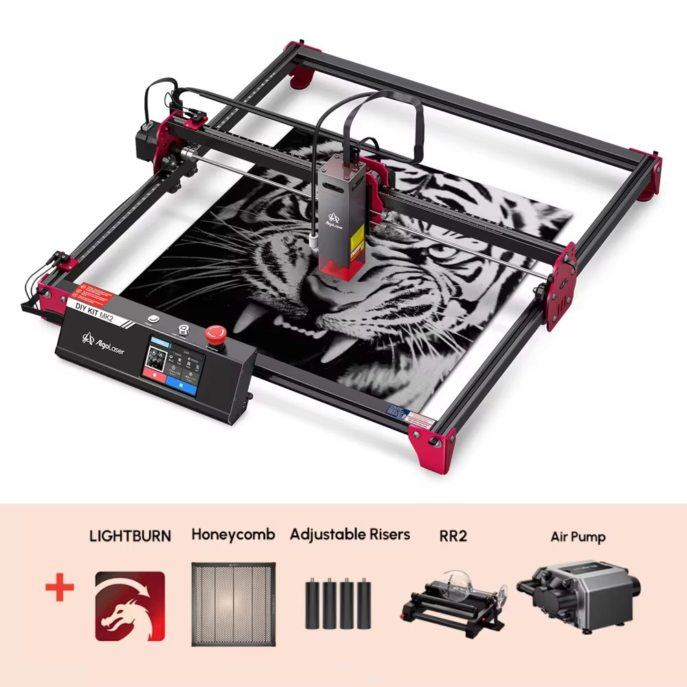 Industrial Laser Etching Machine - Algolaser Kit de Bricolaje MK2, Cortadora