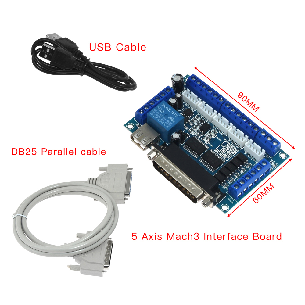 Breakout Board Mach3 - Placa de conexión CNC MACH3 de
