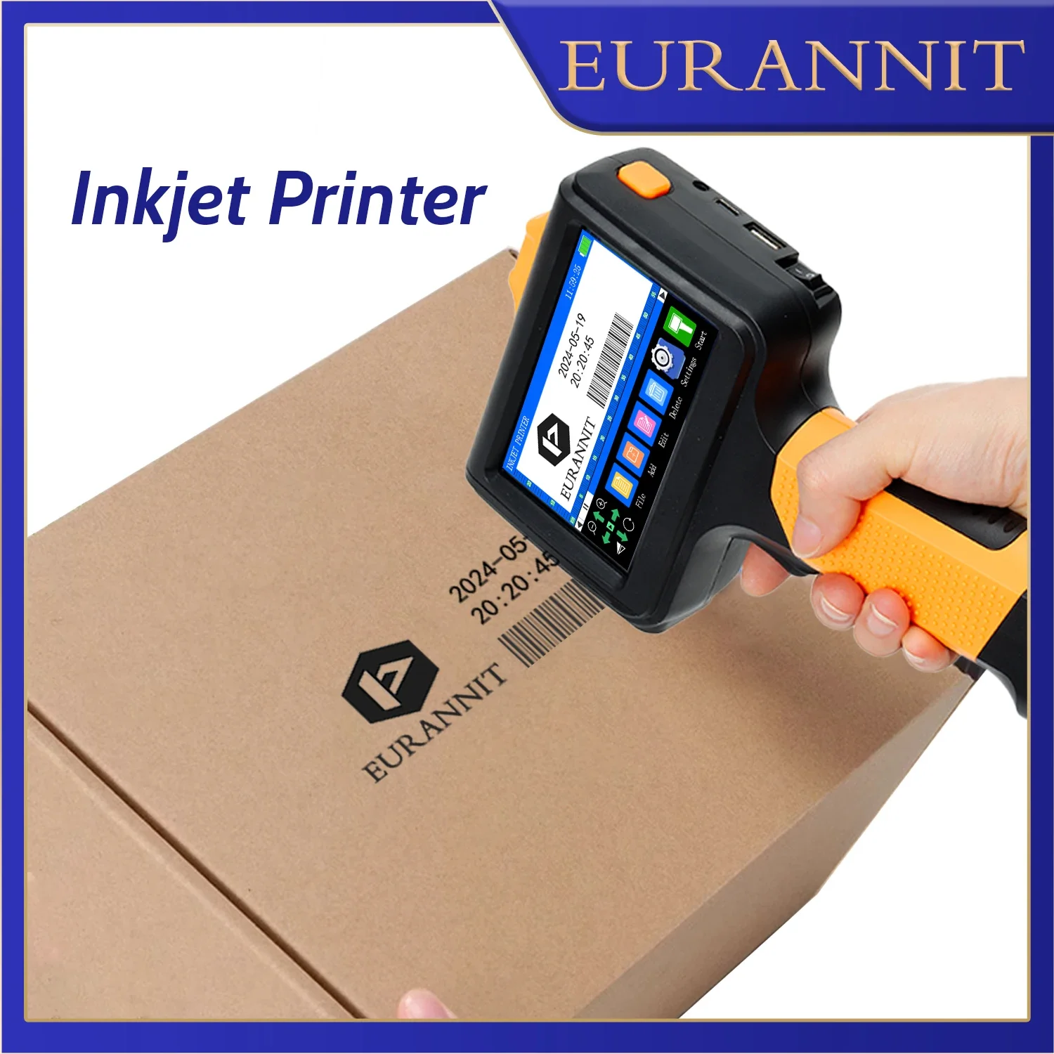 Industrial Laser Printing Machine - EURANNIT-impresora portátil E19 de 12,7mm, impresora