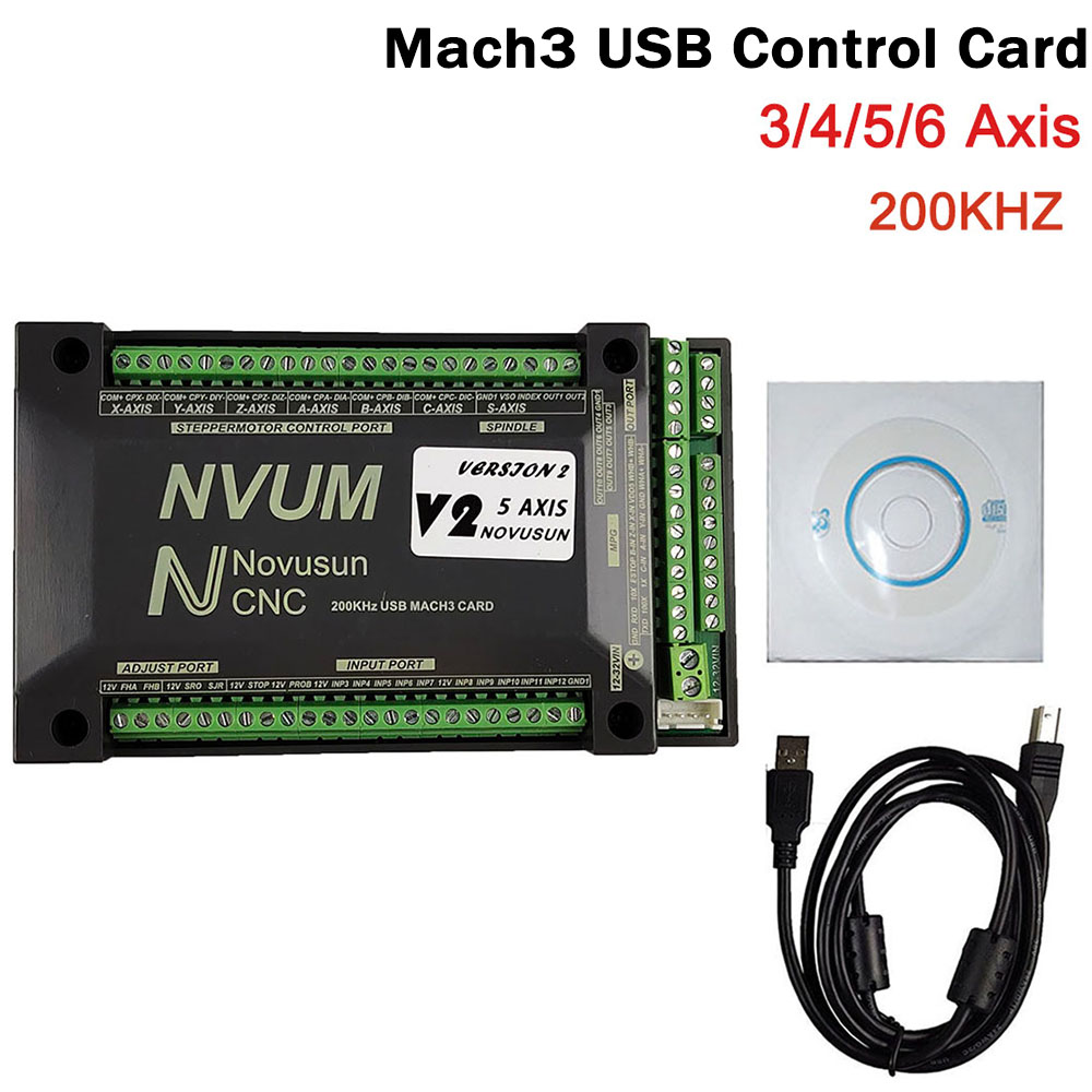 Tarjeta USB NVUM Mach3, enruta - Breakout Board Mach3 reseña y precio
