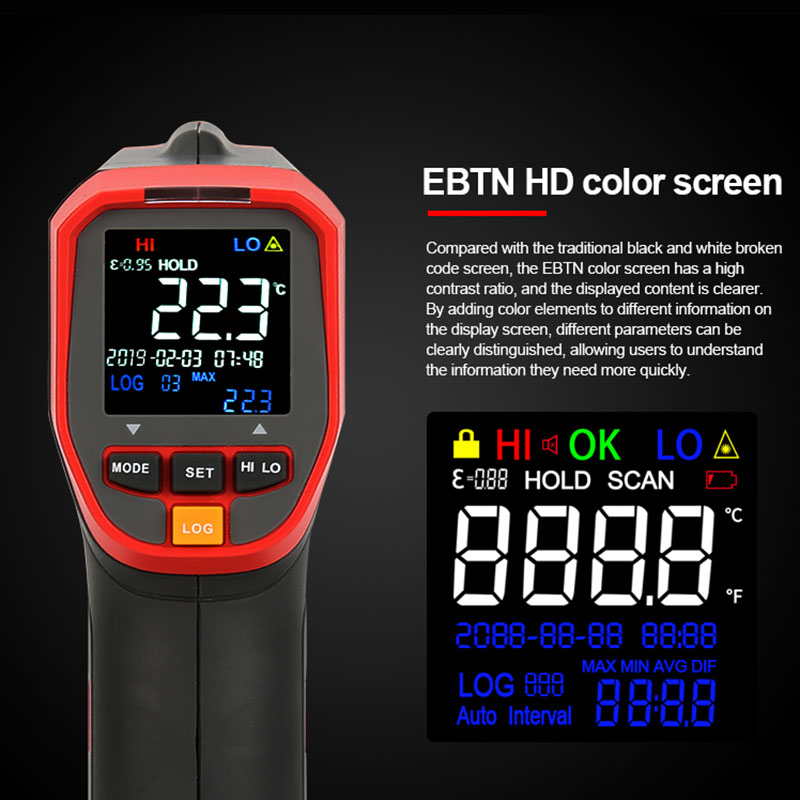 Termómetro Digital infrarrojo  - Industrial Laser Thermometer reseña y precio