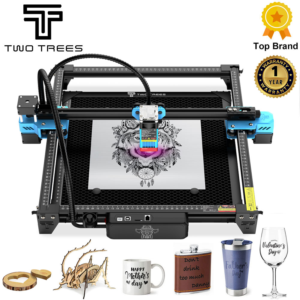 Grabador láser TwoTrees TTS-55 - Industrial Laser Etching Machine reseña y precio