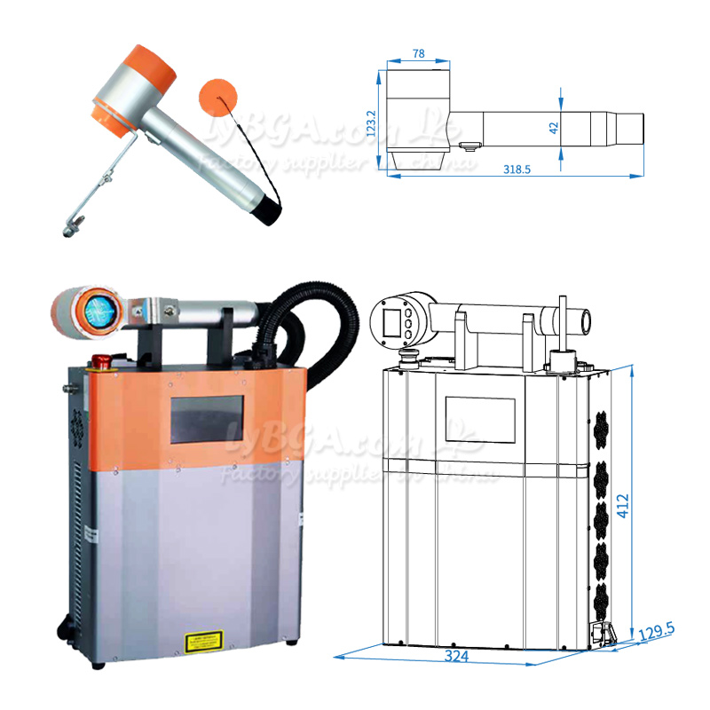LY-LCG100A 100W máquina de lim - Industrial Laser For Cleaning reseña y precio