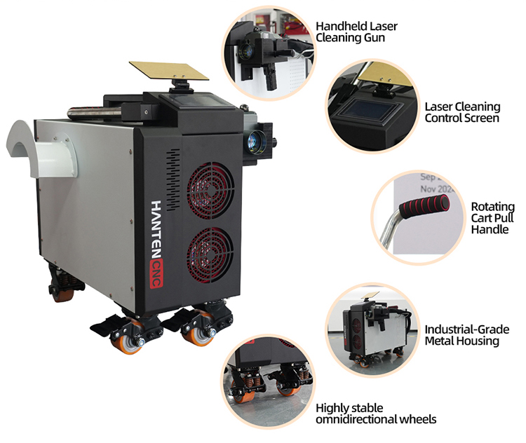 Limpiador Láser de Pulso de 50 - Industrial Laser Paint Removal reseña y precio
