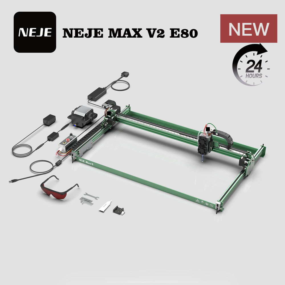 Grabador Láser NEJE MAX V2 E80 - Industrial Laser Engraver reseña y precio